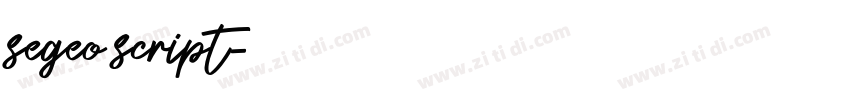 segeo script字体转换 segeo script字体转换